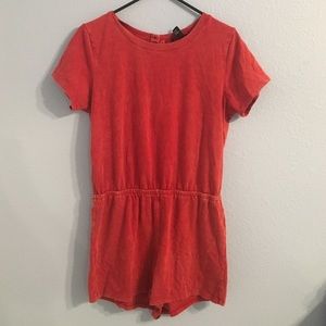 Red Forever 21 Romper