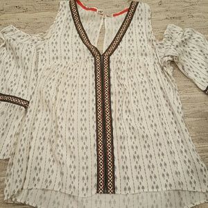 Bohemian Cold Shoulder Top