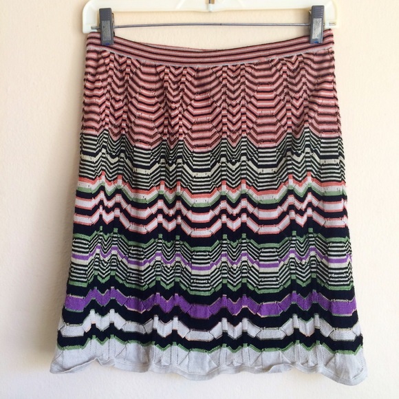 M Missoni Zig Zag Knit Skirt