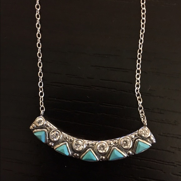 Sterling and cubic Z Silpada necklace