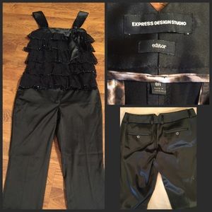 Express satin look pants