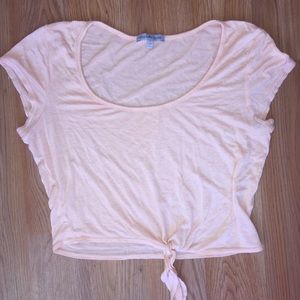 Peach Crop Top