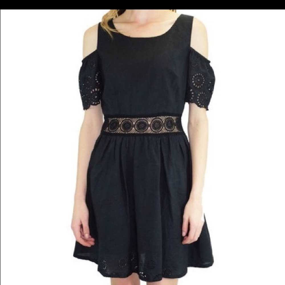 Relished Barcelona cold shoulder dress