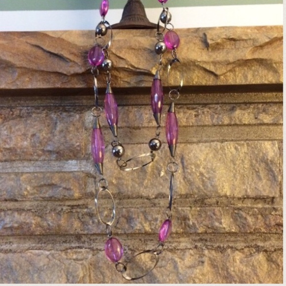 Purple Double Layer Necklace