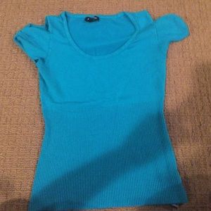 Turquoise/Teal Small Bebe shirt