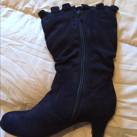 Cute girls black boots