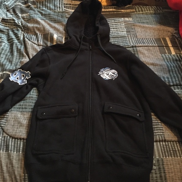 Men's college zip up hoodie