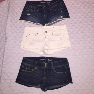 THREE pairs of American Eagle Shorts!