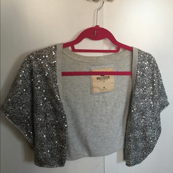Hollister silver sequined shawl - Picture 1 of 3