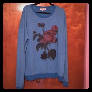 Wildfox roses sweater