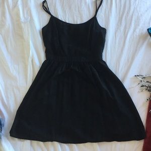 Black Open Back Dress