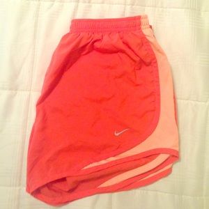 Orange Nike Dri-Fit Shorts