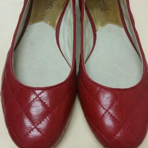 Micheal Kors Red Flats