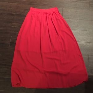 Banana Republic red maxi skirt - size 2
