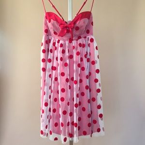 Betsey Johnson Cherry on Top Bustier Tulle Dress 8