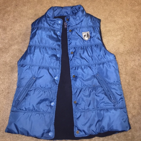 Blue American Eagle puffy vest