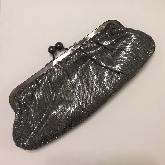 Metallic Grey Clutch