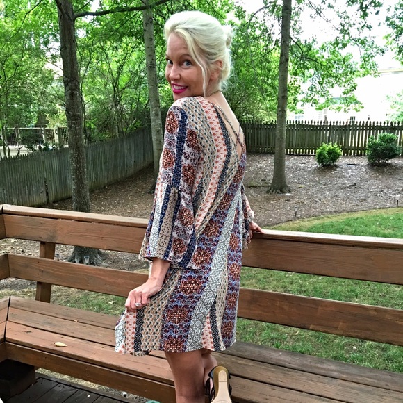 Stunning boho blues tunic/dress! 1 LEFT!! - Picture 2 of 4