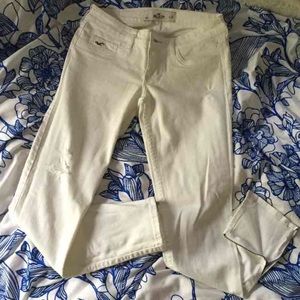 White jeans pants