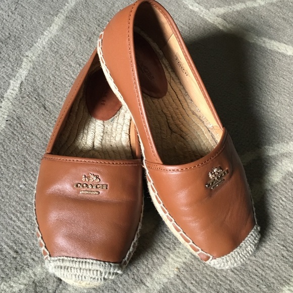 Brown/Tan Coach Rhodelle espadrilles! (AUTHENTIC!)