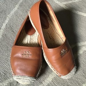 Brown/Tan Coach Rhodelle espadrilles! (AUTHENTIC!)