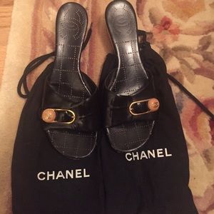 Chanel Wooden Sandals-entertaining any offers!!