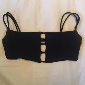 Cielo Rosso Black Bikini Top
