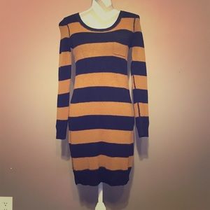 Striped sweater dress