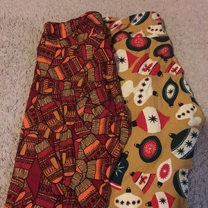 Lularoe Holiday leggings-one size