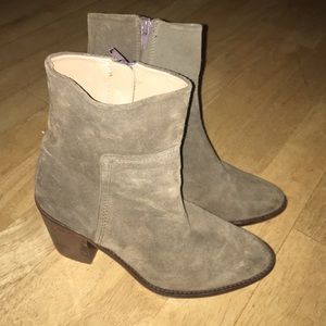 Olive green booties