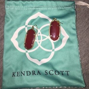 Maroon Kendra Scott earrings