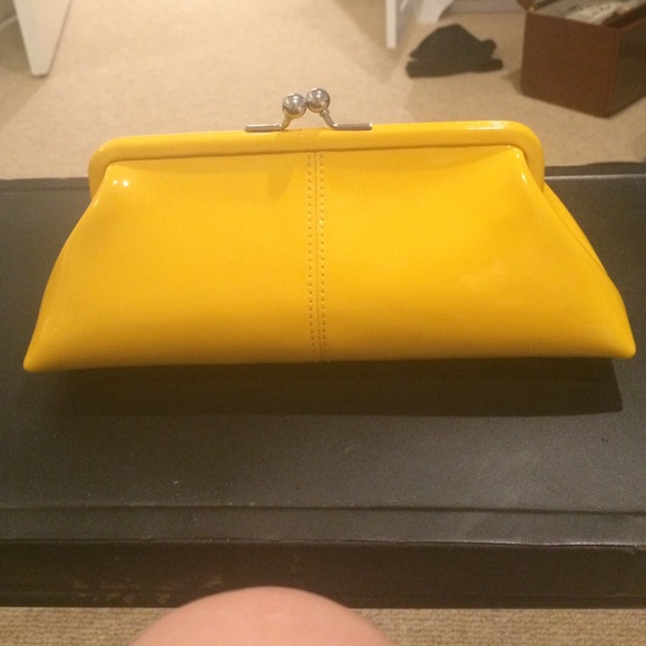 Yellow clutch.