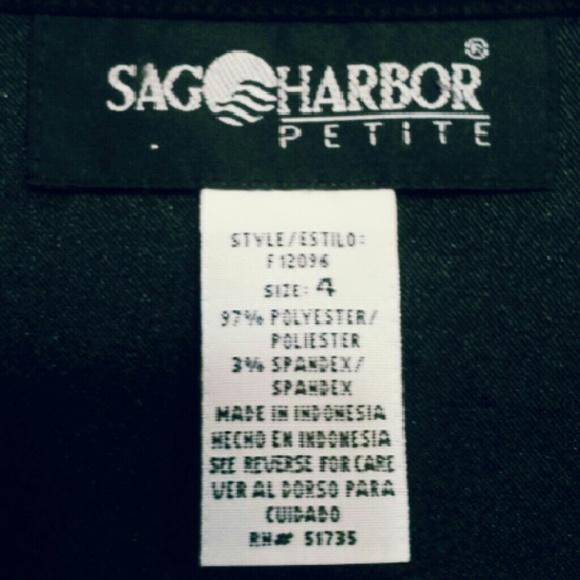 Women's Black Sag Harbor Jacket size 4 - Picture 2 of 3