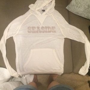 Light sweater with hoodie.