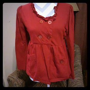 Host Pick!! Rxb Ruffle neck pea coat