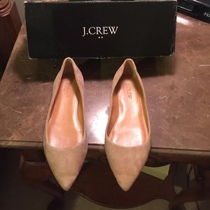 J. CREW suede Amelia flats