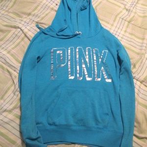 PINK blue hoodie