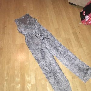 Never worn Dressy Snake skin jumpsuit