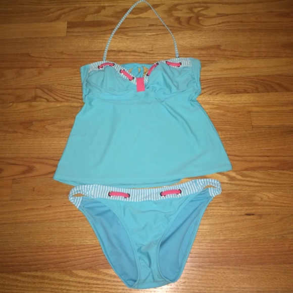 Bright and colorful tankini!