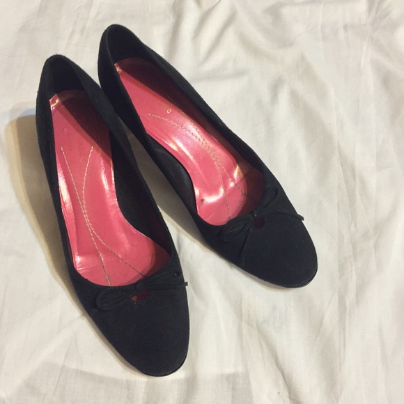 KATE SPADE 🎀 suede kitten heels size 7 - Picture 1 of 4