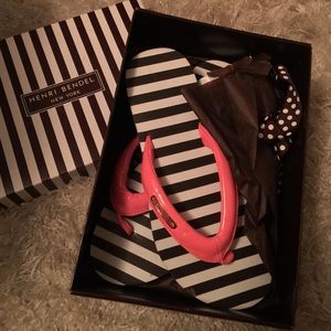Henri Bendel limited edition flip flops