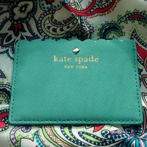 Kate Spade Teal Business Card Holder