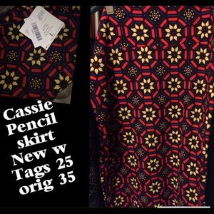 Lula roe pencil skirt BNWT