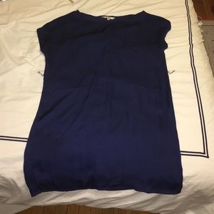 BB Dakota Navy Silk Tee Shirt Dress