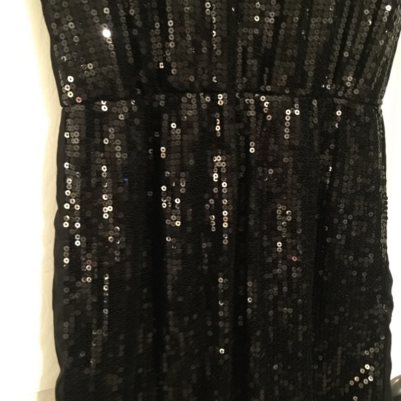 Black sequin party dress sz Small - Picture 3 of 7