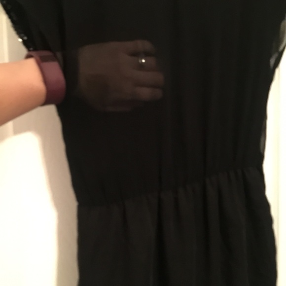 Black sequin party dress sz Small - Picture 5 of 7