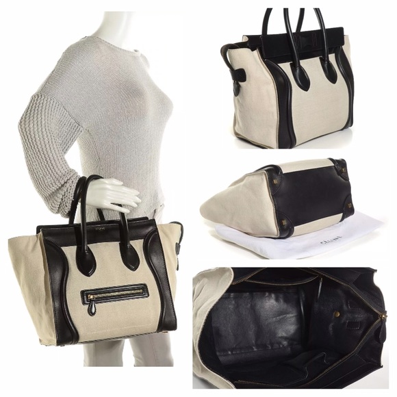 Celine Black Calfskin Natural Mini - Picture 2 of 3