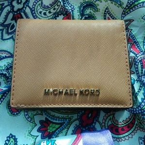 Michael Kors brown two fold wallet new