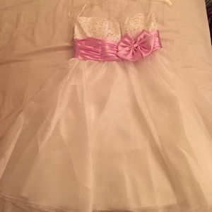 White formal dress