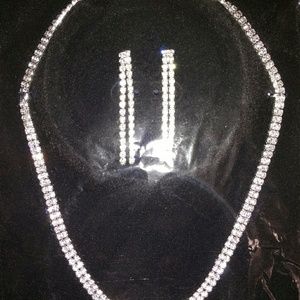 Prom Necklace and Earrings set